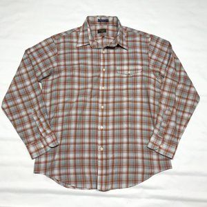 VTG Wm Parrish Ltd Colorado Plaid Lightweight Long Sleeve Button Shirt Mens L